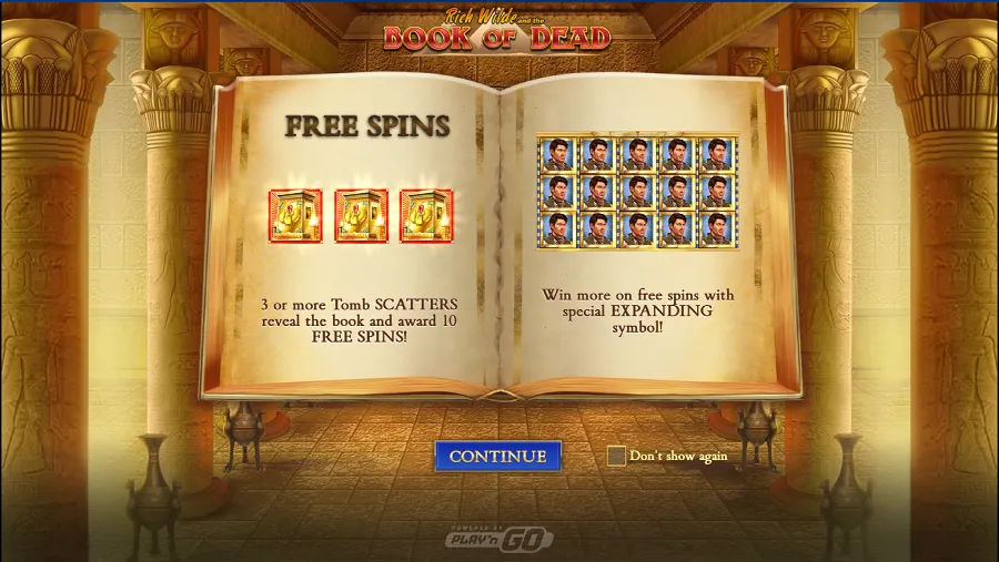 Book of Dead freespins