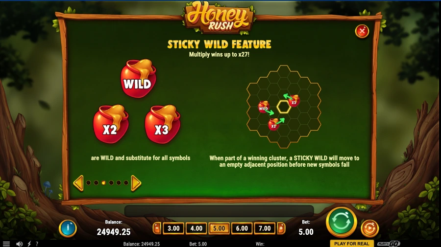 Honey Rush wild feature