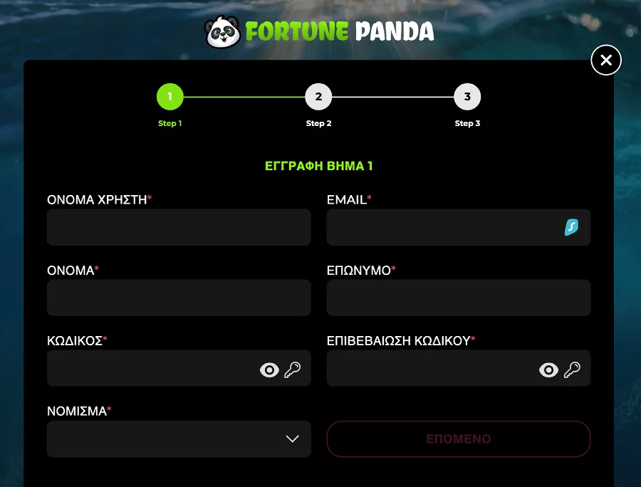 fortune panda registration